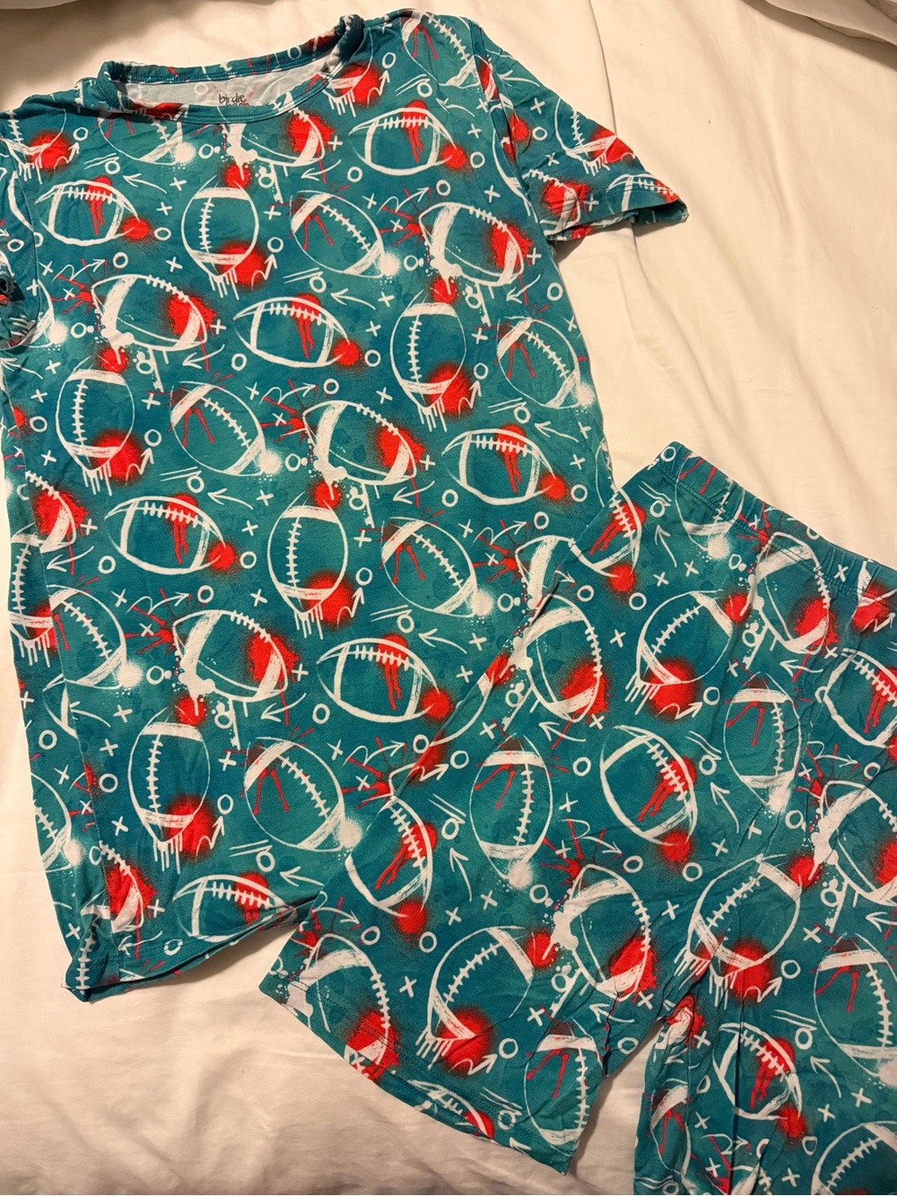 Birdie Bean Bamboo Football Pajamas